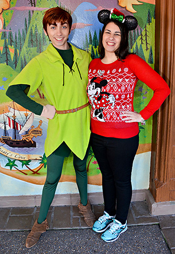 Meeting Peter Pan at Disney World