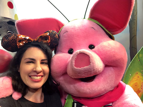 Meeting Piglet at Disney World