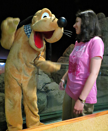 Meeting Pluto at Disney World