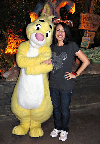 Meeting Rabbit at Disneyland