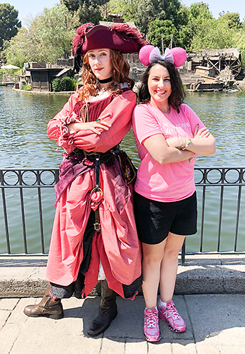 Meeting Redd from Pirates of the Caribbean at Disneyland