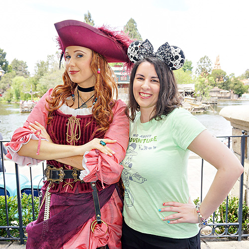 Meeting Redd from Pirates of the Caribbean at Disneyland