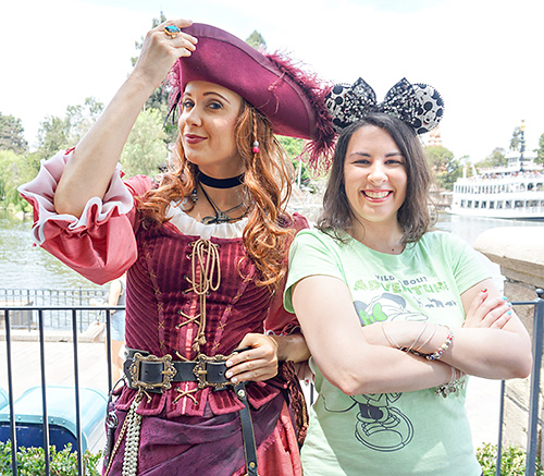 Meeting Redd from Pirates of the Caribbean at Disneyland