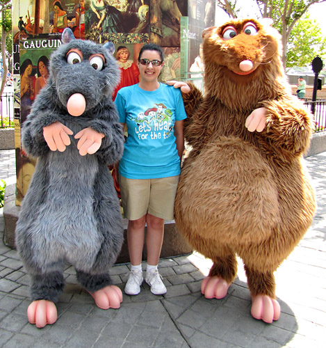Meeting Remy and Emile at Disney World