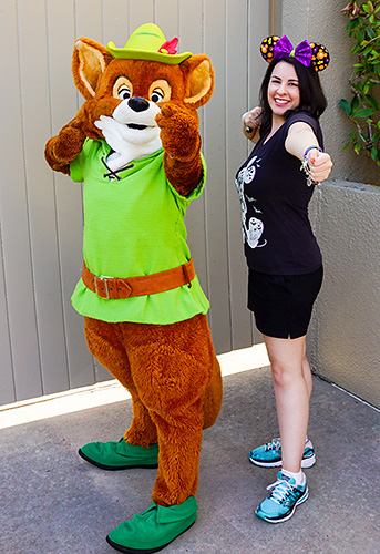 Meeting Robin Hood at Disney World