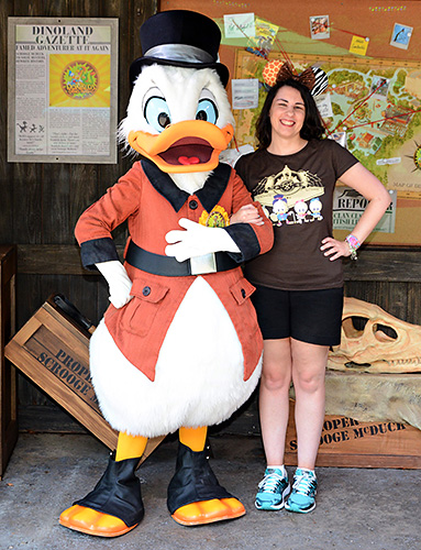 Meeting Scrooge McDuck at Disney World