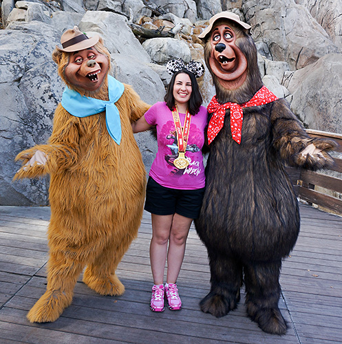 Meeting County Bears Wendell and Shaker at Disneyland