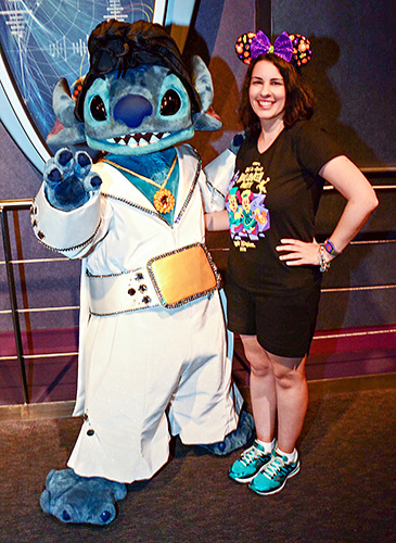 Meeting Stitch at Disney World