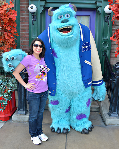 Meeting Sulley at Disneyland