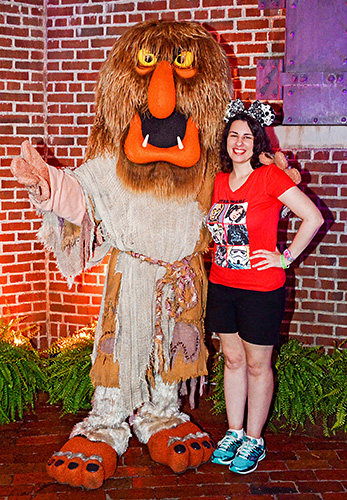Meeting Sweetums at Disney World