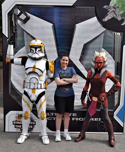 Meeting Ahsoka Tano and Commander Cody during Star Wars Weekend at Disney World