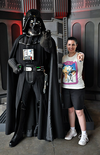 Meeting Darth Vader at Disney World