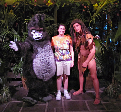 Meeting Tarzan and Terk at Disney World