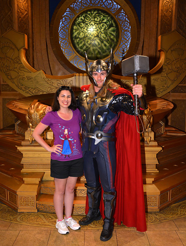 Meeting Thor at Disneyland