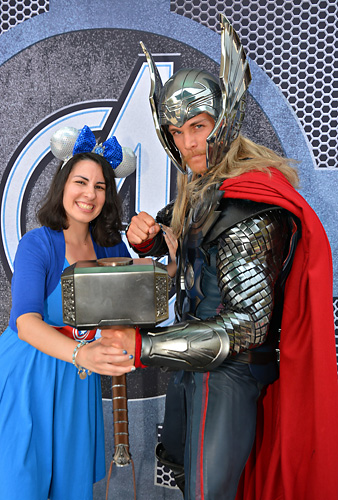 Meeting Thor at Disneyland