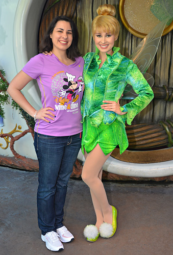 Meeting Tinker Bell at Disneyland