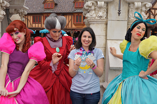 Meeting Anastasia, Drizella, and Lady Tremaine at Disney World