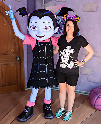 Meeting Vampirina at Disney World