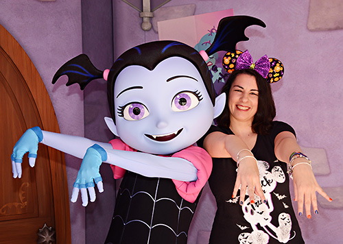 Meeting Vampirina at Disney World