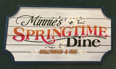 Minnie's Springtime Dine Autograph Card at Disney World