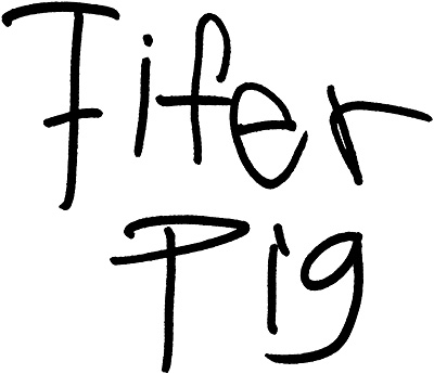 Fifer Pig Autograph Card at Disney World