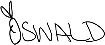 Oswald autograph at Disneyland