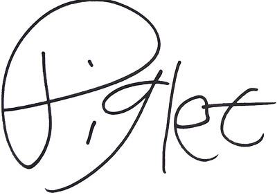 Piglet Autograph at Disney World