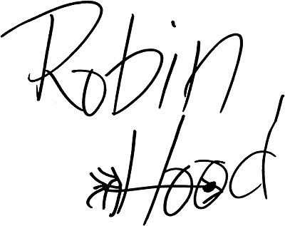 Robin Hood Autograph Card at Disney World