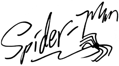 Spider-Man Autograph at Disneyland